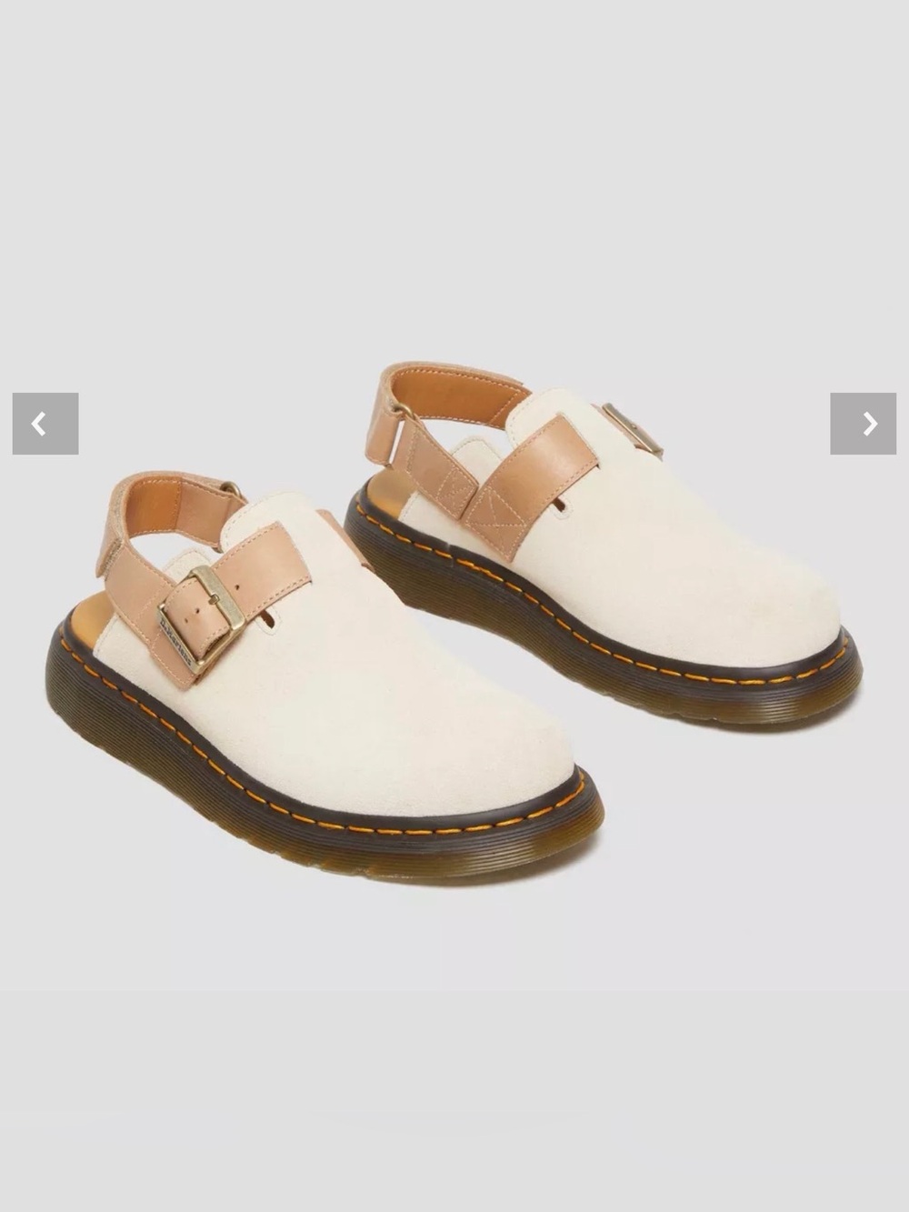 Dr. Martens JORGE II SUEDE & LEATHER SLINGBACK MULES, Men size 9, Woman size 10